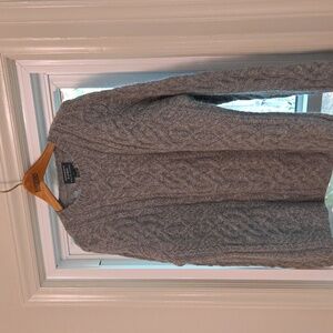 VTG Ralph Lauren Llama & Wool Hand knit wool cable Chunky Sweater L fisherman